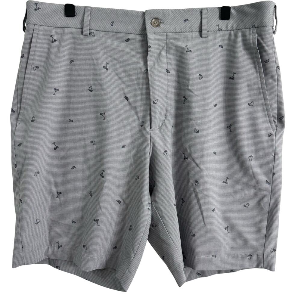 Walter Hagen 11 Men’s Gray Stripe Cocktail Golf Shorts Size 36